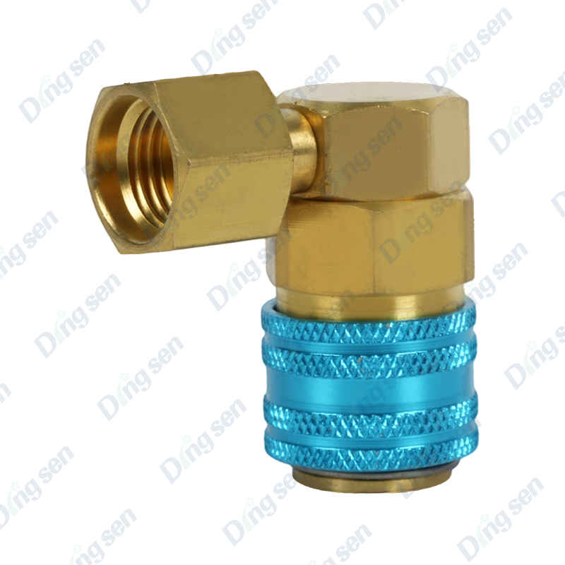 Connettore rapido fluorurato a 90 gradi