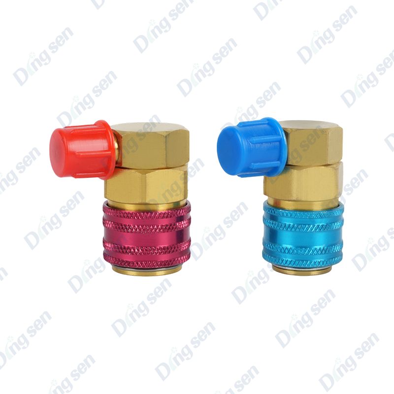 Connettore rapido fluorurato a 90 gradi